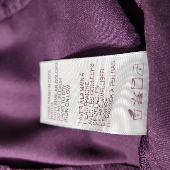 Tradition petite 14p 100% polyester midi layered dress purple - Picture 13 of 13